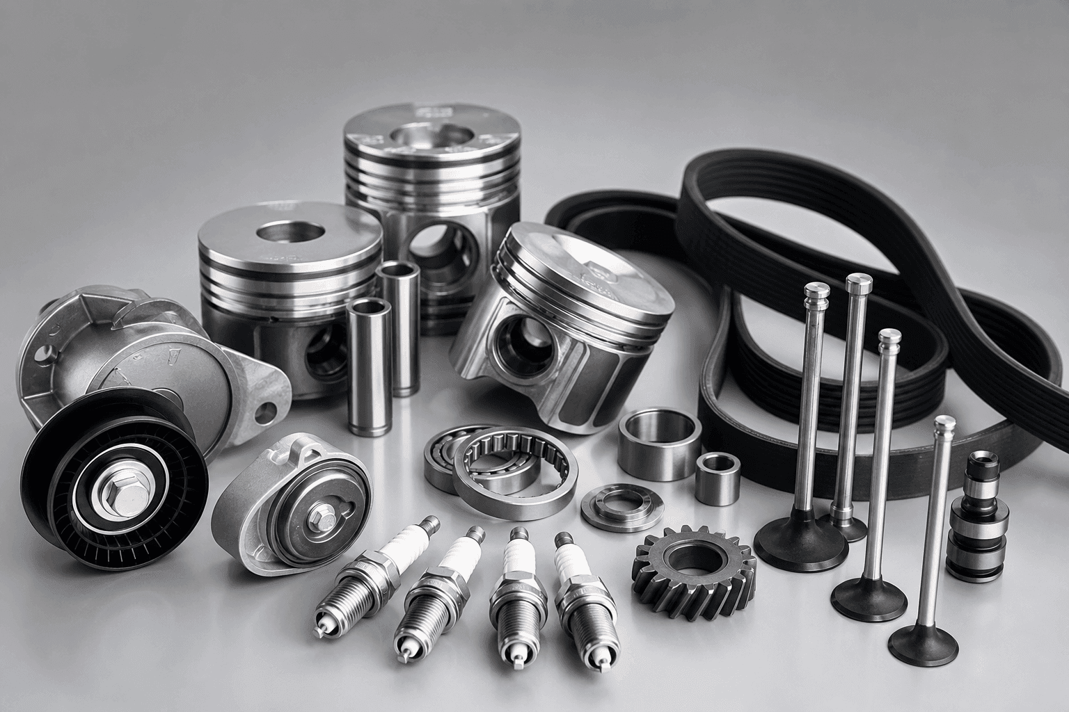 Engine parts managed and sold with Korvex